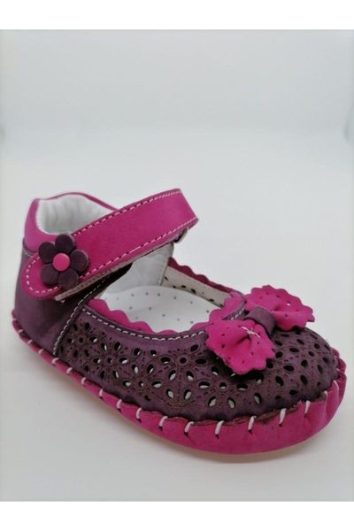 

sandals lara damson first step leather orthopedic girls baby walking shoes, Black