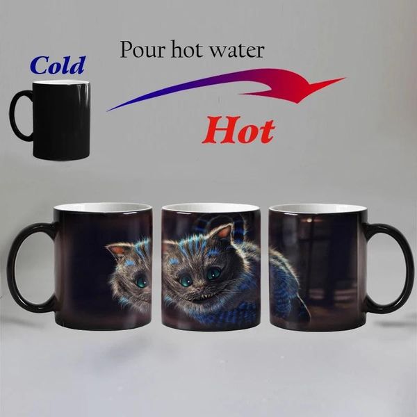 

mugs 11oz funny cat animals heat reveal mug ceramic color changing coffee magic tea cup gift