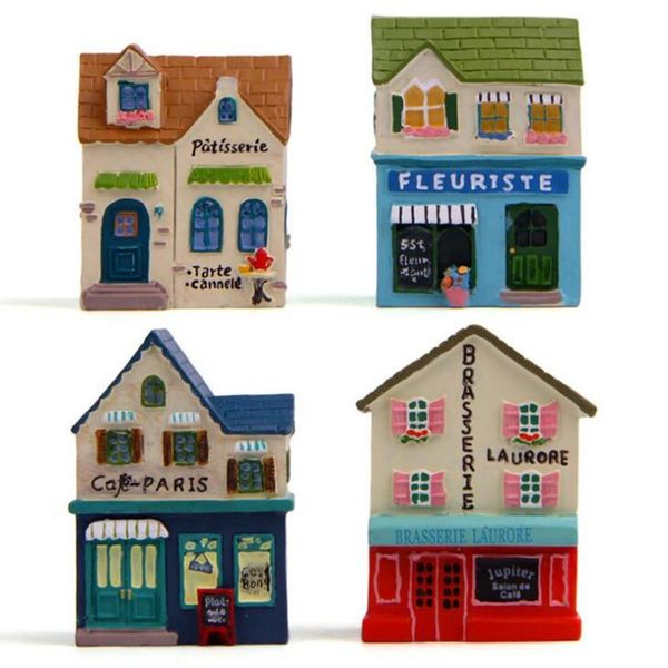 

decorative objects & figurines villa house miniatura dollhouse garden home bonsai decoration mini toy miniature resin craft ornaments micro