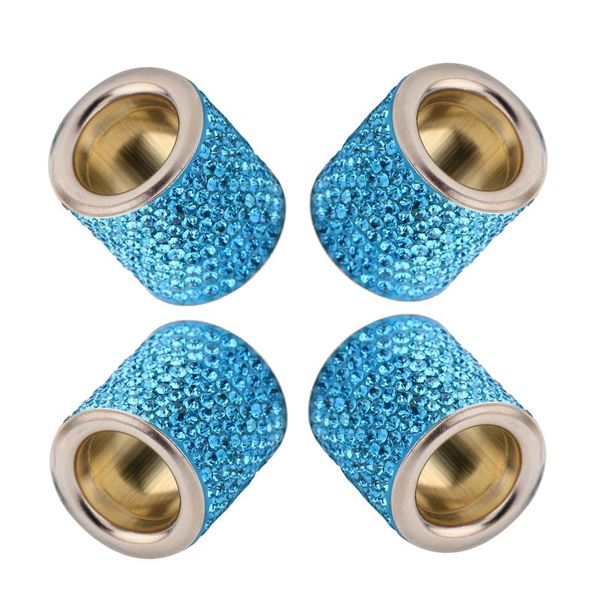 

interior decorations 4pcs artificial rhinestone universal styling cylindrical bling collar car headrest ring auto ornament crafts seat decor