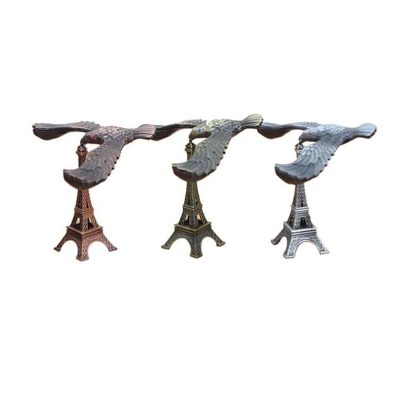 

decorative objects & figurines eagle model balance metal rotating creative crafts landmark building decoration eiffel tower toy
