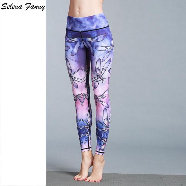 

yoga outfits 2021 women prints pants fitness quick dry elastic sports tights leggings running workout s-xl, White;red