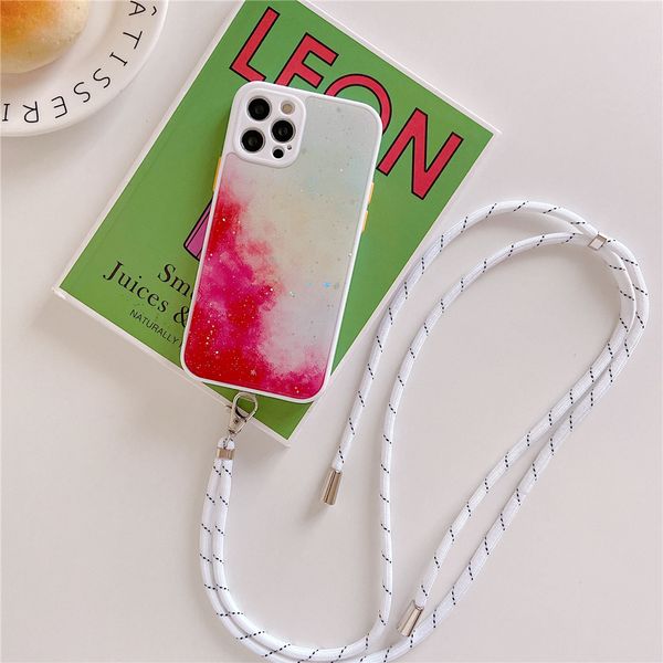 

2021 new arrival cell phone cases bling-bling glitter bright and colorful tpu material to protect phone case for iphone 13 12 11 pro max 7 8