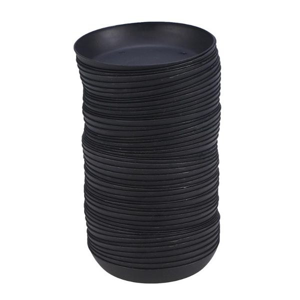 

30pcs garden flowerpot tray plant pot round drip plate (black) planters & pots