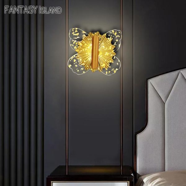 

arrivalgold wall lamp living room deco led golden for light indoor home lights loft acrylic lighting fixture