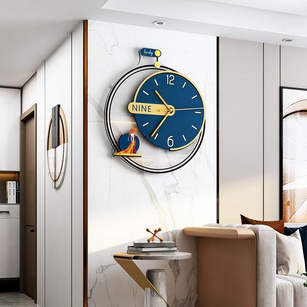 

modern design living room wall clock quarz art silent digital creative luxury klokken wandklokken home decor 50wc clocks