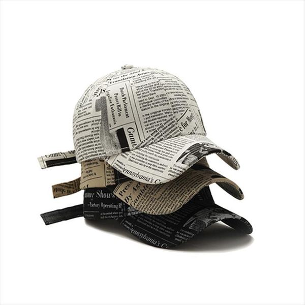 

mens baseball cap retro snapback newspaper inscrption pattern womens summer hat sunscreen hip hop caps, Blue;gray