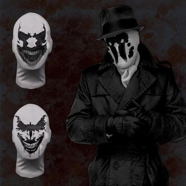 

party masks winter keep warm mask watchman rorschach headgear cosplay digital print novelty cotton masquerade