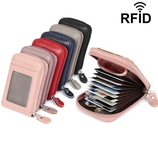 

card holders brand mini wallet holder case organizer rfid protector men wallets women, Brown;gray