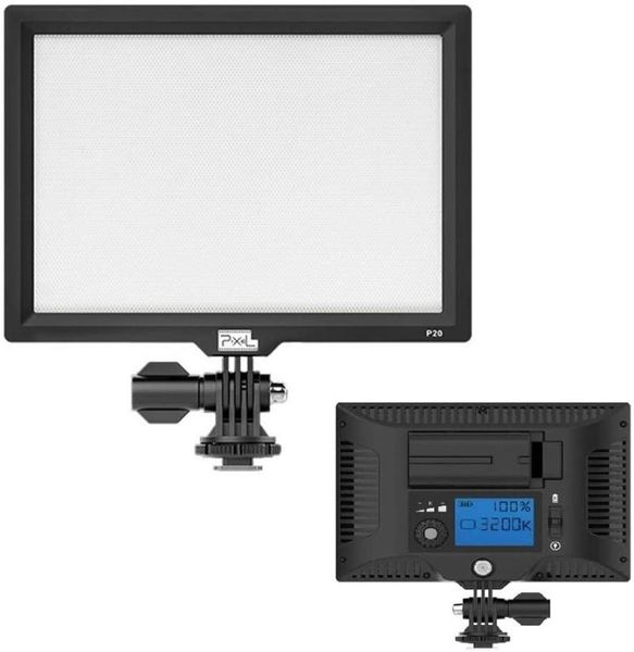 

flash heads p20 led video light white and warm lighting 3200-5600k ultra bright dimmable camera panel pography professional lamp