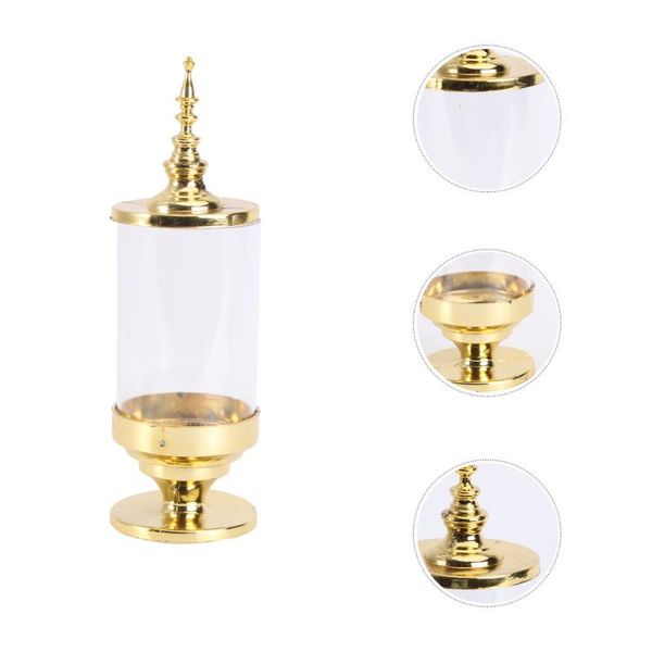 

gift wrap 3pcs candlestick shape candy storage boxes creative containers for birthday wedding party (golden)