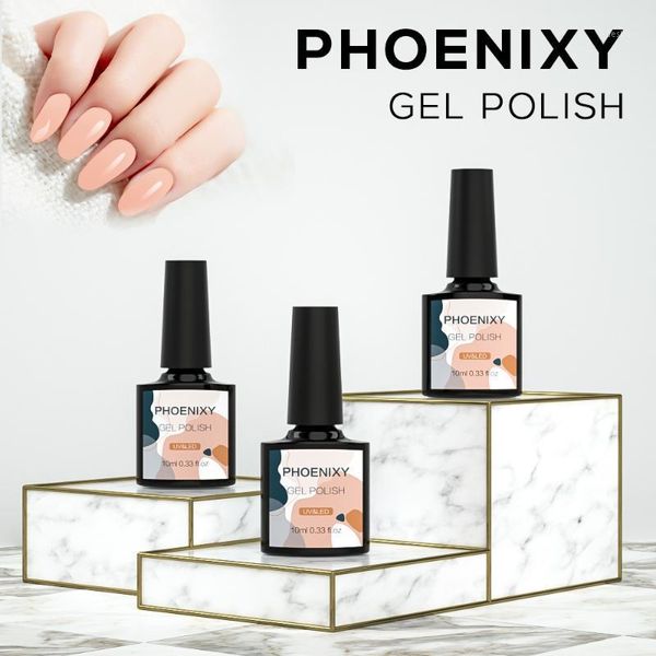 

phoenixy 10ml gel nail polish professional varnish semi permanent glitter long lasting colorful design art for manicure1