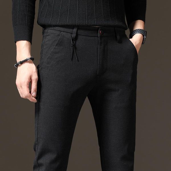 

brand men's trousers men pants sweatpants for male casual straight cotton clothes track joggers man trouser 38, Black