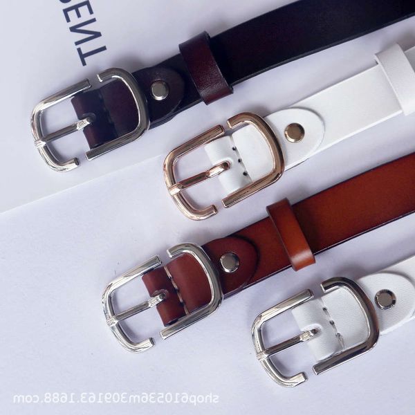 

belt leather women's simple and versatile fashion trend korean pin buckle belt, Black;brown