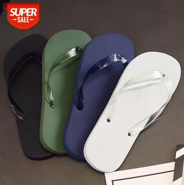 

flip-flops men's slippers, trendy rubber feet, personality, leisure and non-slip outer wear students, beach shoes #jm8z, Black