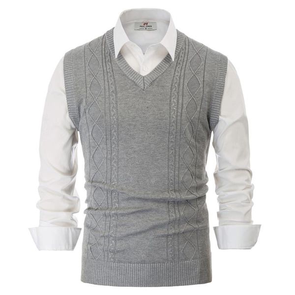 

men's jackets stylish men sweater knitted cardigan vest v neck sleeveless slim fit casual, Black;brown