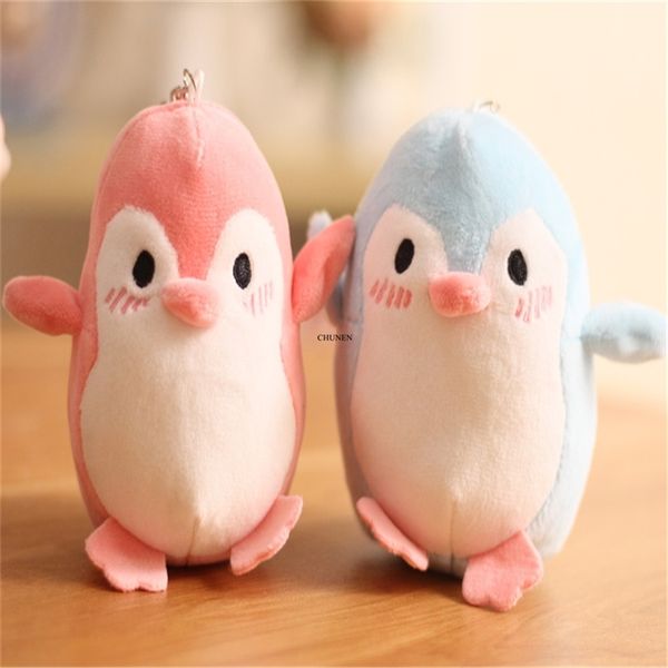 

new size 6cm, penguin stuffed plush toy key chain kid's gift belt animal doll