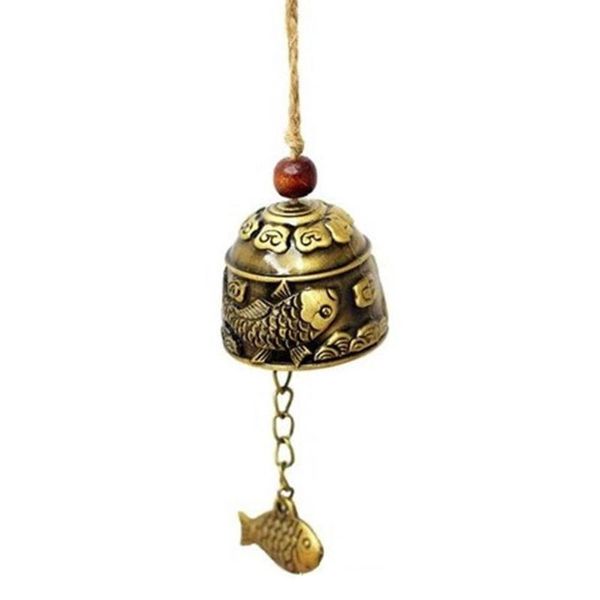 

fish bell bless home vintage gift hanging ornament bronze handicrafts garden wind chimes dragon antique fengshui good luck decorative object