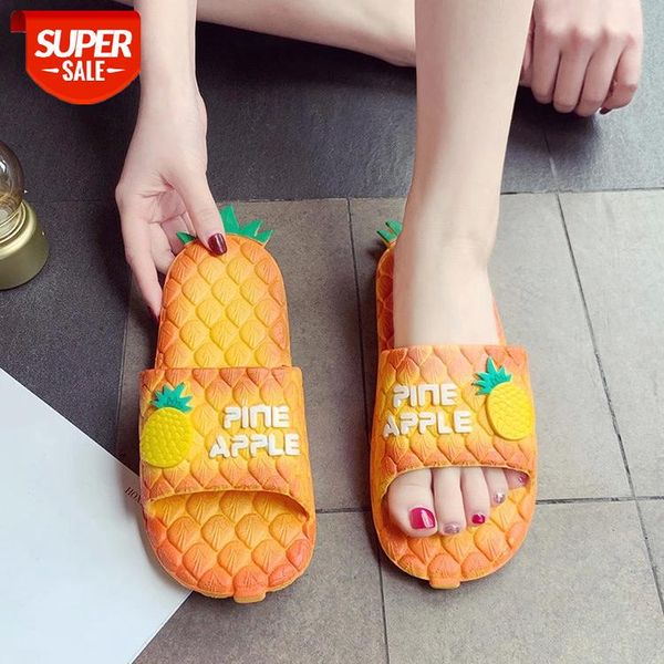 

pineapple slippers creative funny women summer outdoor cartoon of green american couple slippe #lk3z, Black