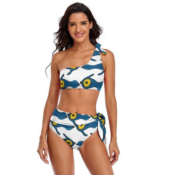 

one-piece suits subnautica bikini swimsuit tie side trendy swimwear pool 2 piece female bathing suit