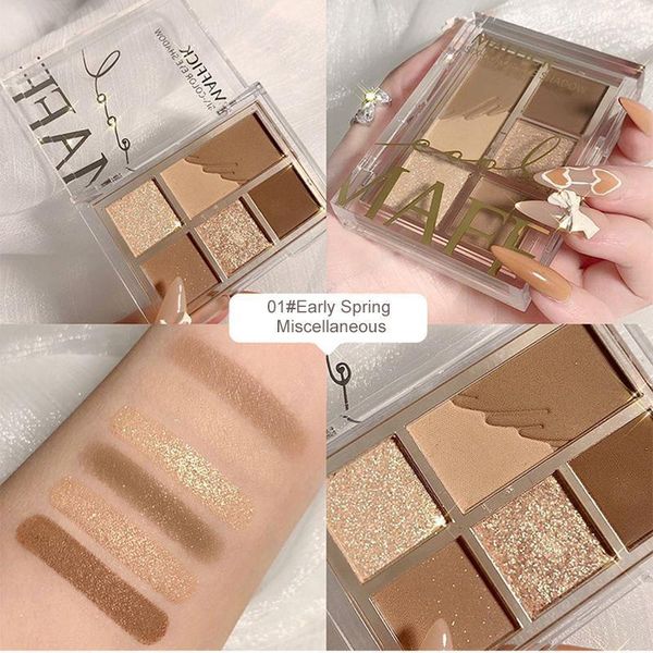 

color eye shadow palette high light trimming daily mini makeup cosmetic tslm11