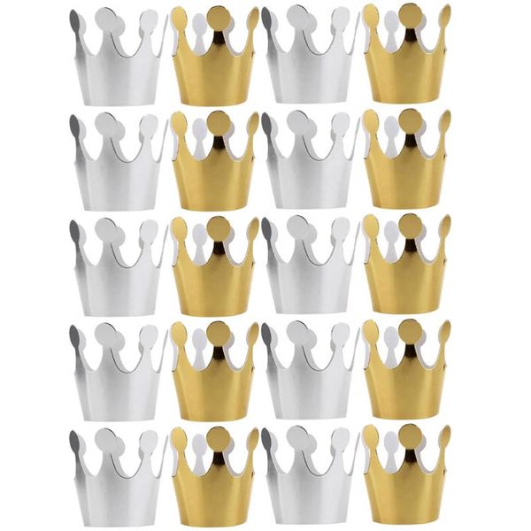 

party hats 20 pcs birthday gold stamping children po props