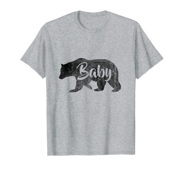 

baby bear t-shirt cute toddler camping tee, White;black