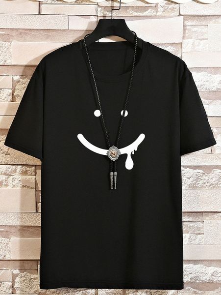 

romwe guys cartoon graphic tee q6gy#, White;black