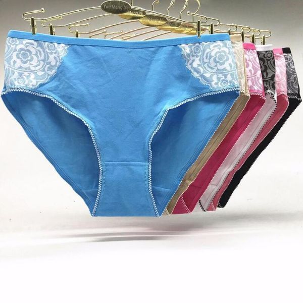 

women's panties boyswe 5 pcs/lots ladies plus size underwear women"s cotton briefs for women xxl 3xl 4xl 89257, Black;pink