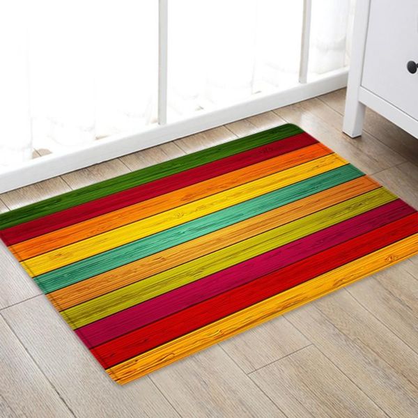 

christmas flannel carpet santa claus 3d anti-slip kitchen bathroom room door floor mats decor rug decorations carpets