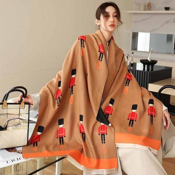 

scarves 2021 winter luxury dustproof bandanna fashion print beach towel colour silk classic 190x65cm sunscreen shawl, Blue;gray