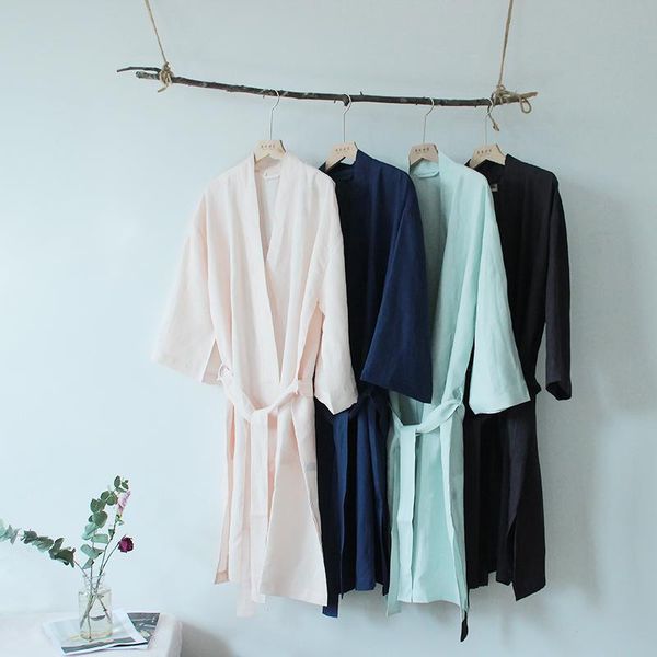 

towel robe - pink, navy, sky blue and dark grey four colors avalilable for woman man growns,100% fabric soft