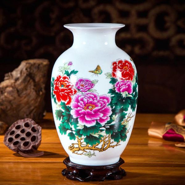 

vases chinese ceramic landscape vase figurines crafts bookcase furnishing decoration home el office deskaccessories ornaments