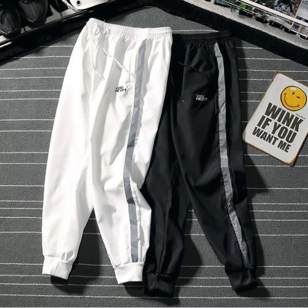 

men casual sweatpants fitness men's sportswear joggers pants cotton male gyms trousers pantalones hombre, Black