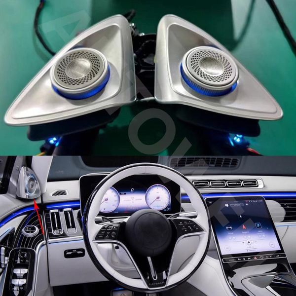 

interior&external lights for - 2021 s-class 450l/w223/s400 original sound 4d rotating tweeter speaker with ambient light 64 colo