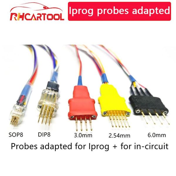 

without soldering pins probe adapters for in-circuit ecu cables works xprog/iprog ipriog+ programmer diagnostic tools