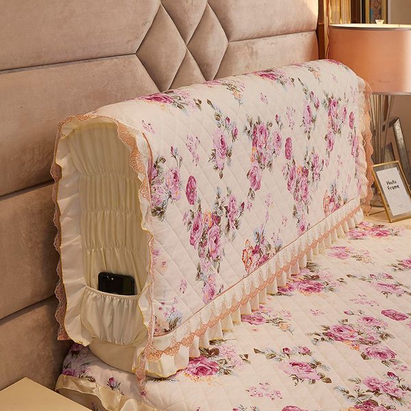 

bedding sets thicken quilted headboard cover all-inclusive floral printed head dustproof side backrest protector t2o7