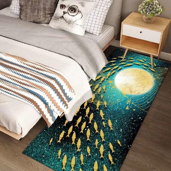 

carpets anime bedside carpet kids play area rug floor mat cartoon 3d print underwater world pattern for living room bedroom decor