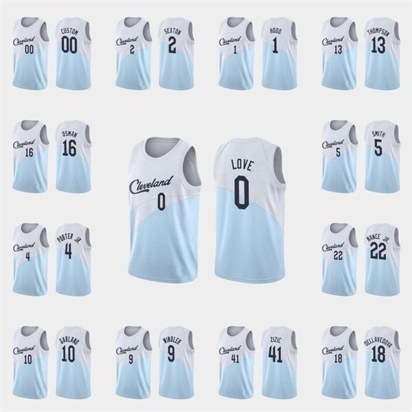 

09cleveland\rcavaliers\rmen kevin love andre drummond larry nance jr. ante zizic collin sexton\rnba blue custom earned jersey, Black