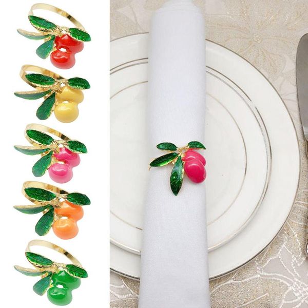 

napkin rings 6pcs el dinner fruit jujube circle party ring towel buckles