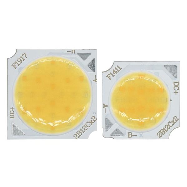 

light beads 5pcs 24w 18w 12w 7w double bulbs led cob 1917mm 1411mm two-color bulb round lamp spotlight downlight diode lamps
