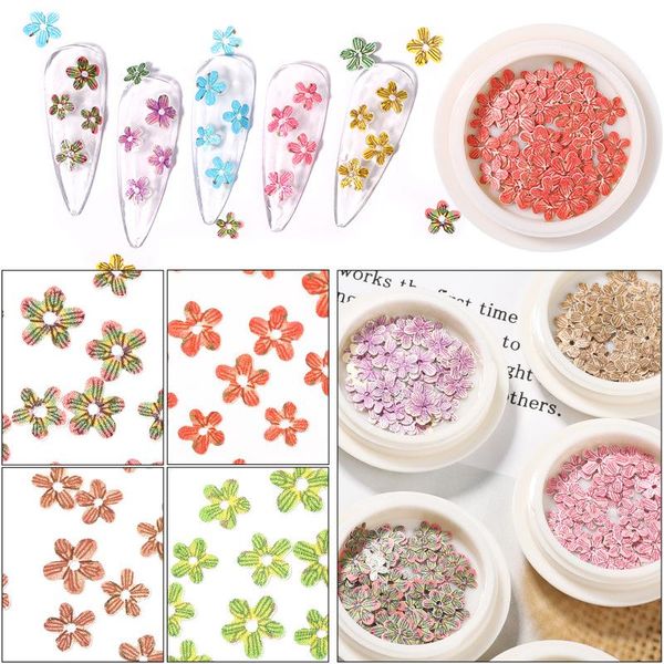 

cross border direct supply of color flower manicure wood pulp chip nail paste wholesale jewelry art decorations, Silver;gold