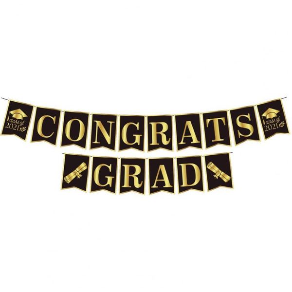 

party decoration graduation banner eco-friendly fadeless paper decorative for home office university and college wholesale