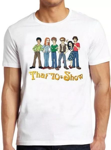

that '70s show period sitcom teenage cool gift tee t shirt 4345, White;black