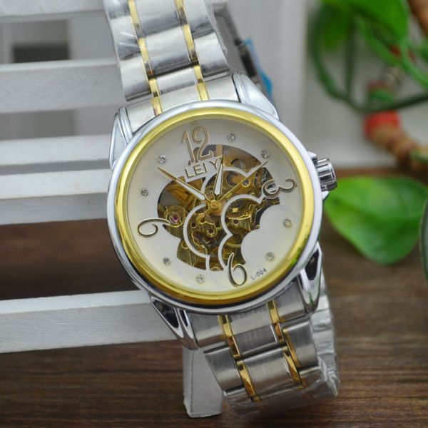 

straight watch mechanical fashion men's, Slivery;brown