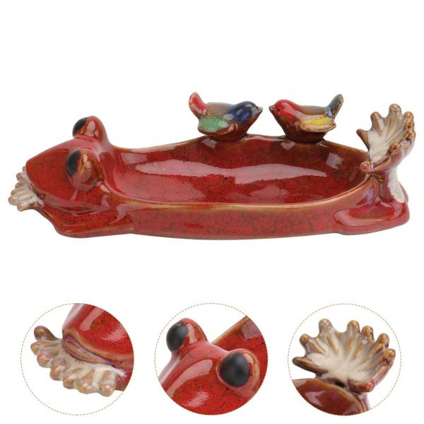 

1pc delicate ceramic flowerpot unique succulent planting other bird supplies