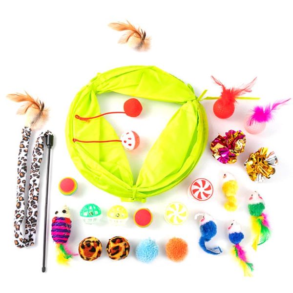 

cat toys pet toy mouse shape ball kitten love 21 piece set channel funny stick