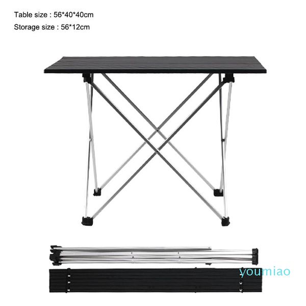 

aluminum alloy folding camping table roll- lightweight portable stable versatile picnic fishing chair drop accessories