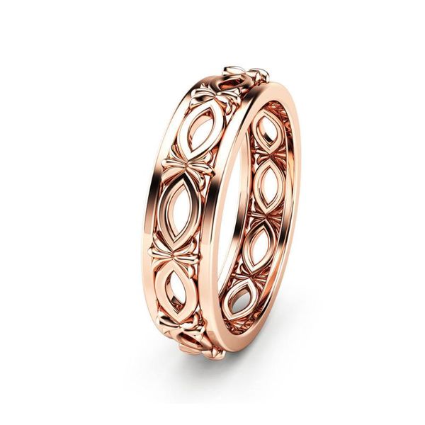 

ring band circle brass rose gold color hollow est for women selling rings wedding, Slivery;golden