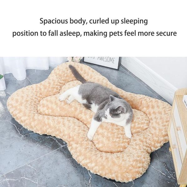 

cat beds & furniture autumn and winter warm anti-skid bones creative dog bed plush pet mat supplies sleeping